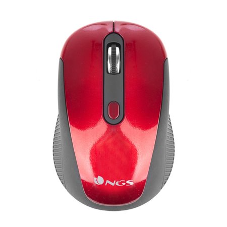 Ratón NGS Óptico Wireless Rojo (HAZ RED)                    