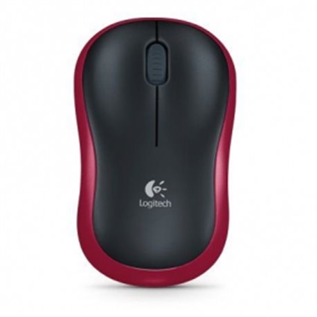 Raton LOGITECH M185 Wireless Rojo (910-002237)              