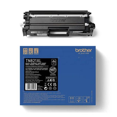 Toner BROTHER XL Negro 12000 Páginas (TN821XLBK)