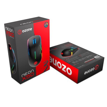 Ratón Gaming OZONE Neon X50 ARGB 3200 DPI (OZNEONX50)