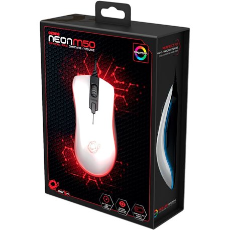 Ratón Gaming OZONE Neon M50 5000dpi Blanco (OZNEONM50W)