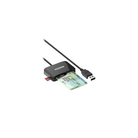 Lector de Tarjetas Sitecom USB-A 60cm Negro (MD-1001)