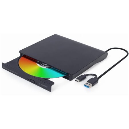 DVD Gembird DVD±RW USB-C 3.0 Negro (DVD-USB-03)