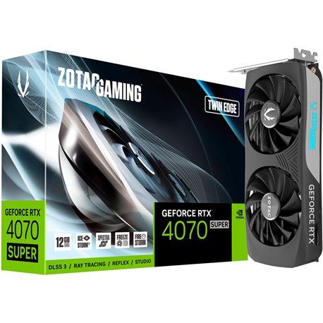 Zotac ZT-D40720E-10M tarjeta gráfica NVIDIA GeForce RTX 4070 SUPER 12 GB GDDR6X