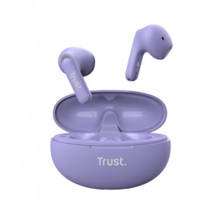 Auriculares Trust Yavi In-Ear TWS USB-C Púrpura (25299)
