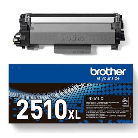 Toner BROTHER Negro 3000 páginas (TN2510XL)