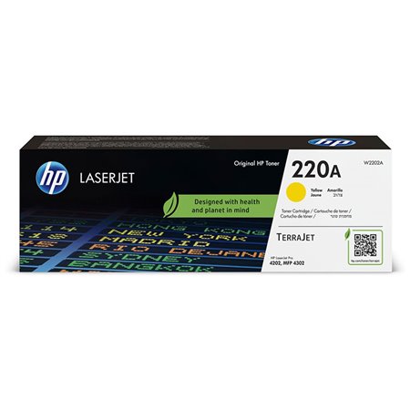 Toner HP LaserJet 220A Amarillo 1800 páginas (W2202A)