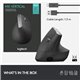 Ratón LOGITECH MX Vertical Ópt Wireless BT (910-005448)     