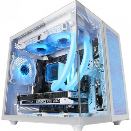 Caja Mars Gaming S/F mATX Mini-ITX Blanca (MCNOVAMW)